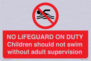 NO LIFEGUARD ON DUTY